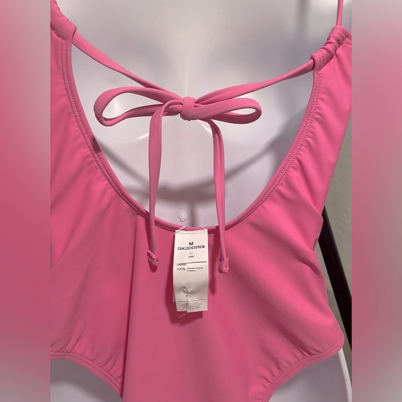 NWOT Cupshe light pink one piece bathing suit size M - Picture 2 of 4